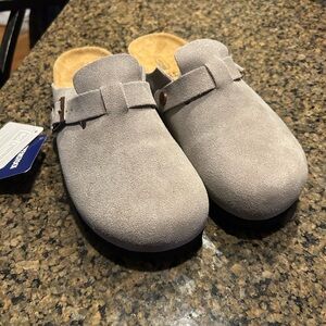 Birkenstock Boston Taupe Clog